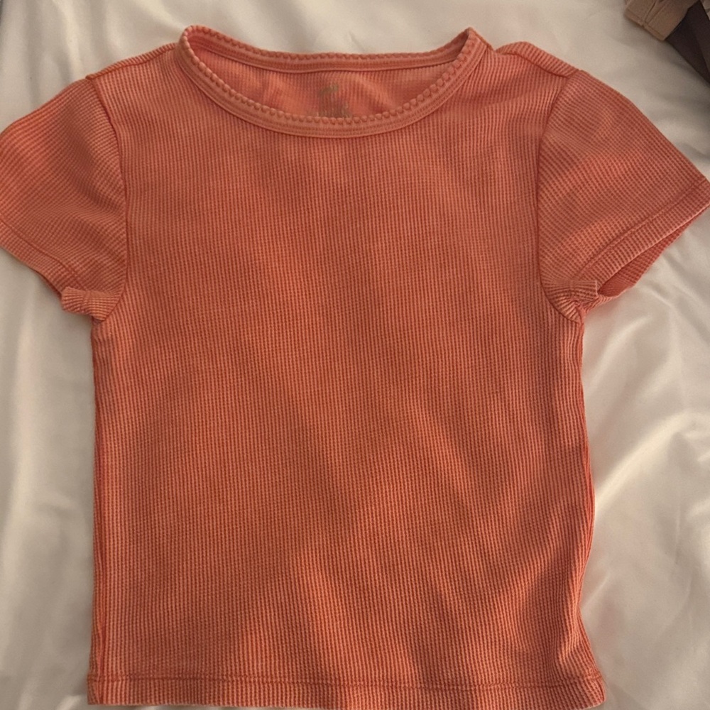 Aerie Women’s Coral Ribbed Tee